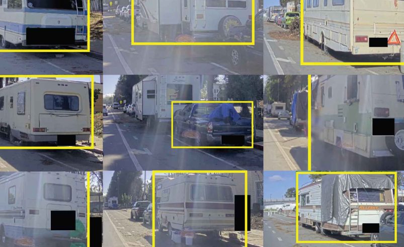 AI detects homeless encampments in urban area