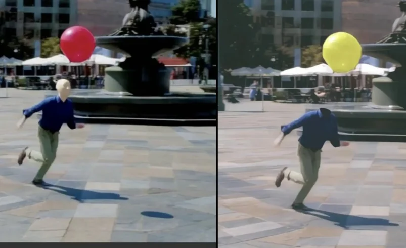 Sora AI video generator logo depicting a man with a balloon for a head, representing the viral "Air Head" video.